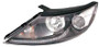 Faro anteriore sinistro con ottica per KIA SPORTAGE 2010-2014, H7+H7, Sfondo nero, Luce di marcia diurna a LED, Nuovo