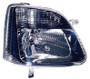 Faro anteriore destro ottico per OPEL AGILA 2002-2008, H4, corpo nero, Nuovo