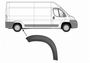 Parafanghino posteriore destra per PEUGEOT BOXER II fase 2, dal 2014, grigio, Nuovo