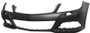 Paraurti anteriore per MERCEDES (W204) CLASSE C ph. 2 2011-2014, lavafari Avangarde / Elegance Nuovo da verniciare