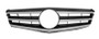 Griglia radiatore centrale per MERCEDES (W204) CLASSE C ph. 1 2007-2011, Cromato argento brillante, senza Mod. AMG, Nuovo