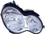 Faro anteriore destro ottico per MERCEDES (W203) CLASSE C ph. 2 2004-2007, H7+H7, Nuovo