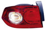 Fanale posteriore esterno sinistro per RENAULT LAGUNA II Fase 2, 2005-2007, rosso, Nuovo