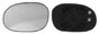Vetro specchio retrovisore sinistro per CITROEN C2 fase 1, 2003-2008, clip-on, Nuovo