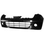 Paraurti anteriore per NISSAN MICRA III (K12) ph.2, 2005-2007, fori fendinebbia, nero, Nuovo