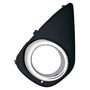 Griglia sinistra per TOYOTA YARIS III ph.2, 2014-2016, nera, foro fendinebbia, protezione
