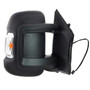 Specchietto retrovisore elettrico destro per FIAT DUCATO Camper III fase 1, 2006-2014, braccio corto, ripiegabile, riscaldabile, luce lampeggiante arancione (16W), Nuovo