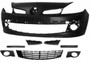 Paraurti anteriore per RENAULT CLIO III fase 1, 2005-2009, (185 - kit da 7 pezzi) Nuovo da verniciare