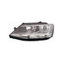 Faro anteriore sinistro per Volkswagen Jetta V fase 1 2011-2014, H7+H7, corpo nero, con luce diurna, Nuovo
