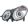 Faro ottico elettrico anteriore sinistro per MERCEDES CLASSE E (W211) dal 2006 al 2009, H7+H7, con motore, Nuovo