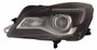 Faro anteriore sinistro per OPEL INSIGNIA 2013-2016, H1R2/PY21W, con motore, parabola nera, à LED, Nuovo