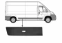 Modanatura laterale della portiera posteriore destra per PEUGEOT BOXER II ph.2 2014-2023, con clip, nera goffrata, con foro luce, versione passo extra lungo, nuova