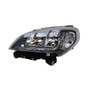 Faro sinistro per FIAT DOBLO II fase 2 2015-2022, H7-H7-WY21W-W21W, con motore, elettrico, cornice nera, Mod. 2018>, Nuovo