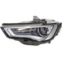 Faro anteriore sinistro elettrico per AUDI A3 III ph.1 2012-2016, BI-XENON D3S, LED, con motore, riflettore nero, nuovo