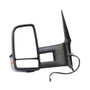 Specchietto retrovisore sinistro per MERCEDES SPRINTER II fase 1 2006-2013 (W906), elettrico, nero, riscaldato, con indicatore luminoso, braccio centrale, convesso, 6 pin, nuovo