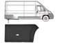 Modanatura parafango posteriore destro per CITROEN JUMPER II fase 1 2006-2014, grigio goffrato, con clip, con indicatore di direzione laterale, passo lungo, nuovo
