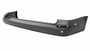 Paraurti posteriore per VOLKSWAGEN TRANSPORTER T6.1 phase 2 dal 04 - 2019, nero goffrato, con fori PDC + Park assist + supporti, Nuovo