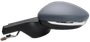 Specchietto retrovisore sinistro per CITROËN C3 III fase 2 (dal 2020 in poi), elettrico, riscaldato, con indicatore luminoso, connettore a 7 pin, alloggiamento verniciabile, nuovo