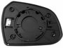 Vetro specchietto retrovisore sinistro per HYUNDAI i10 2017-2019, riscaldato, con staffa di montaggio originale, nuovo