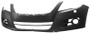 Paraurti anteriore per VOLKSWAGEN TIGUAN I ph. 1 2007-2011, fori lavafari, nuovo, pronto per la verniciatura