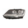 Faro anteriore sinistro per VOLKSWAGEN SHARAN 2010-2015, H7, con motore elettrico, riflettore nero, nuovo