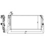 Radiatore raffreddamento motore per BMW Serie 2 F45/F46 ACTIVE TOURER 2014-2017, OEM 17117617637, nuovo