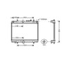 Radiatore raffreddamento motore per CITROEN C5 I fase 1 2001-2004, OEM 133068, nuovo