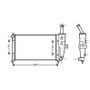 Radiatore raffreddamento motore per FIAT PUNTO II fase 1 1999-2003, OEM 46745049, nuovo