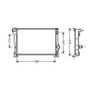 Radiatore raffreddamento motore per FIAT PUNTO II fase 1 1999-2003, OEM 51733001, nuovo