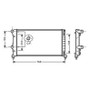 Radiatore raffreddamento motore per FIAT DOBLO I fase 1 2001-2005, OEM 51779233, nuovo