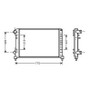 Radiatore raffreddamento motore per FIAT DOBLO I fase 2 2006-2010, OEM 46749018, nuovo