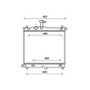 Radiatore raffreddamento motore per HYUNDAI i10 I fase 2 2010-2013, OEM 253100X000, nuovo