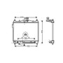 Radiatore raffreddamento motore per HYUNDAI GETZ fase 1 2002-2005, OEM 253101C150, nuovo