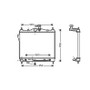 Radiatore raffreddamento motore per HYUNDAI GETZ fase 1 2002-2005, OEM 253101C356, nuovo