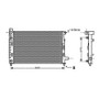 Radiatore raffreddamento motore per MERCEDES CLASSE A 1997-2001 (W168), OEM A1685001602, nuovo