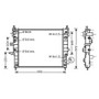 Radiatore raffreddamento motore per MERCEDES CLASSE ML fase 2 2002-2005 (W163), OEM 1635000003, nuovo