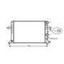 Radiatore raffreddamento motore per OPEL ASTRA G 1998-2004, OEM 1300258, nuovo