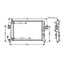 Radiatore raffreddamento motore per OPEL CORSA C fase 2 2003-2006, OEM 1300259, nuovo