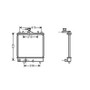 Radiatore raffreddamento motore per OPEL AGILA 2000-2008, OEM 9208632, nuovo