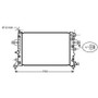Radiatore raffreddamento motore per OPEL ASTRA H 2004-2007, OEM 1300265, nuovo