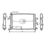 Radiatore raffreddamento motore per OPEL ZAFIRA B fase 1 2005-2008, OEM 1300269, nuovo