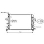 Radiatore raffreddamento motore per OPEL ZAFIRA B fase 2 2008-2011, OEM 1300285, nuovo