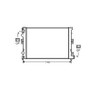Radiatore raffreddamento motore per PEUGEOT EXPERT I fase 1 1995-2003, OEM 1301P2, nuovo