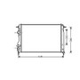 Radiatore raffreddamento motore per RENAULT SCENIC I fase 2 1999-2003, OEM 8200189288, nuovo
