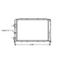 Radiatore raffreddamento motore per RENAULT SCENIC I fase 2 1999-2003, OEM 7700838133, nuovo