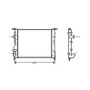 Radiatore raffreddamento motore per RENAULT CLIO II fase 1 1998-2001, OEM 7701352603, nuovo
