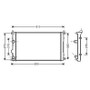 Radiatore raffreddamento motore per RENAULT MASTER II fase 2 2003-2010, OEM 2140000QAH, nuovo