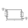 Radiatore raffreddamento motore per SKODA SUPERB II fase 1 2008-2012, OEM 1K0121251AK, nuovo