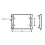 Radiatore raffreddamento motore per VOLKSWAGEN POLO III fase 2 1999-2001, OEM 6K0121253K, nuovo