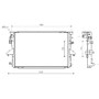 Radiatore raffreddamento motore per VOLKSWAGEN TRANSPORTER T5 fase 2 2009-2015, OEM 7E0121253A, nuovo